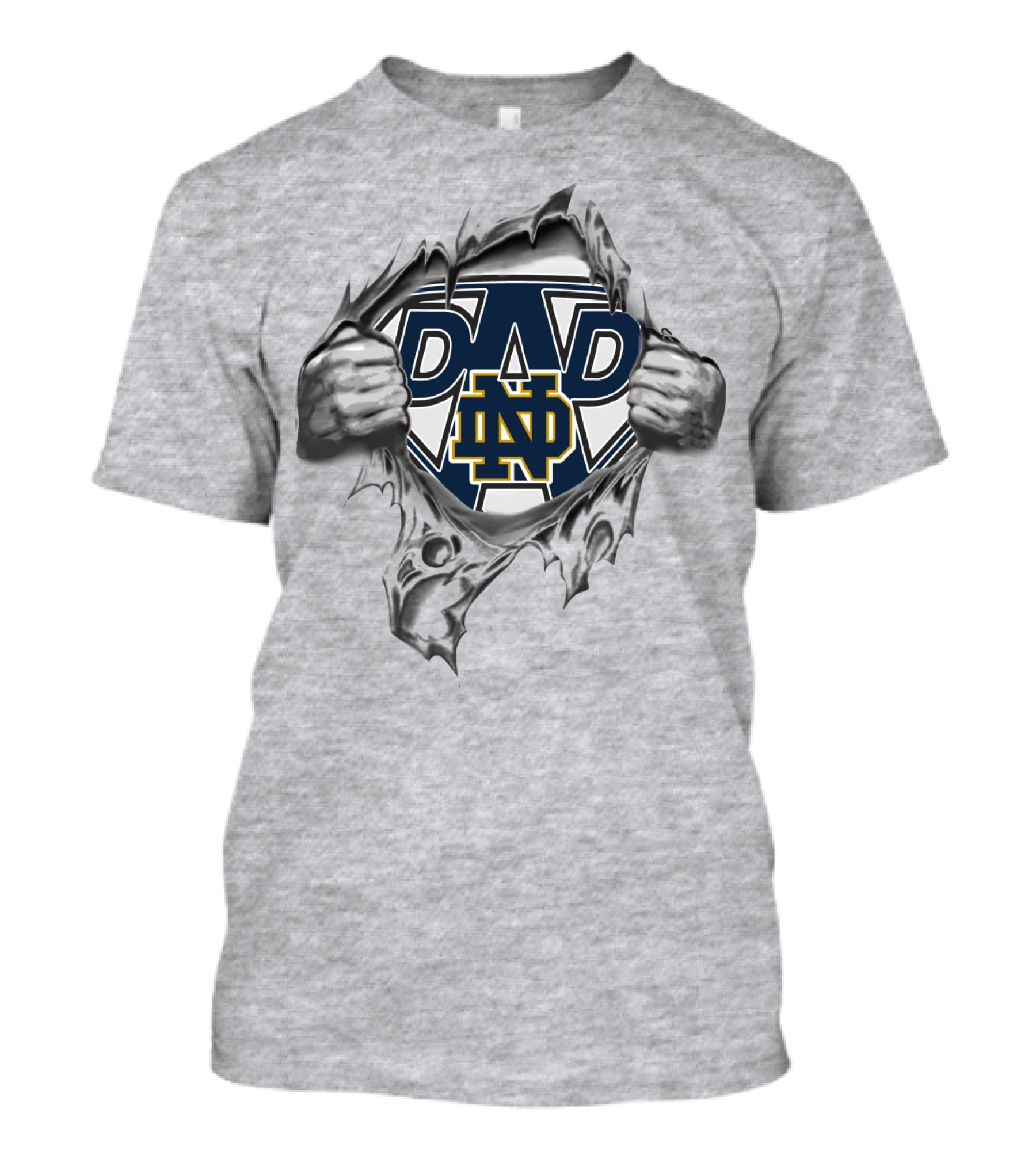 Notre Dame Super Dad Hero T-Shirt
