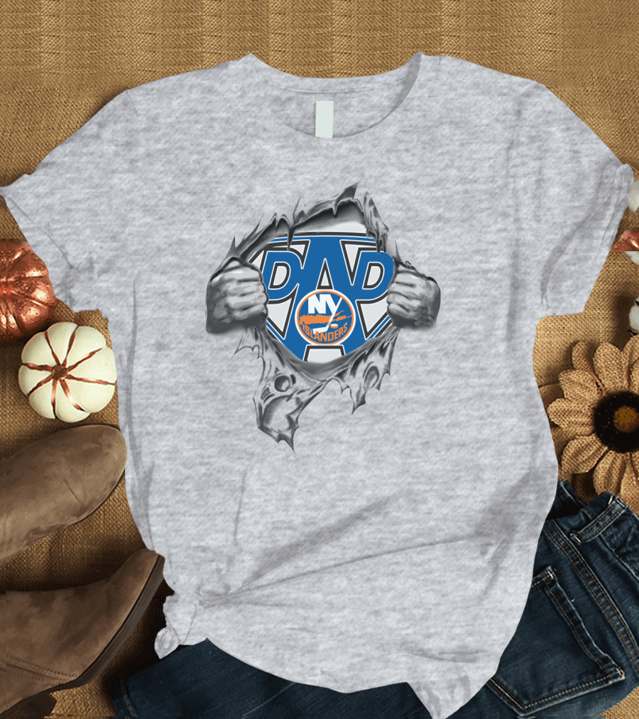 New York Islanders Super Dad Hero T-Shirt