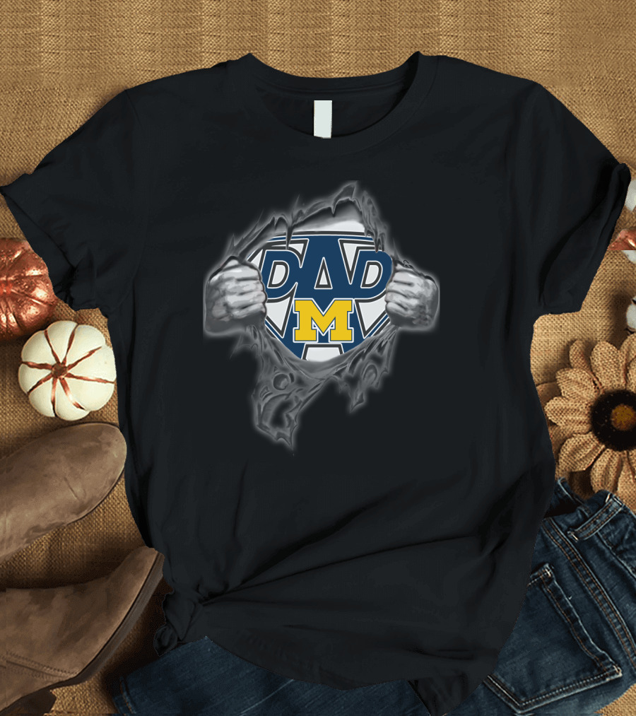 University of Michigan Super Dad Wolverines T-Shirt