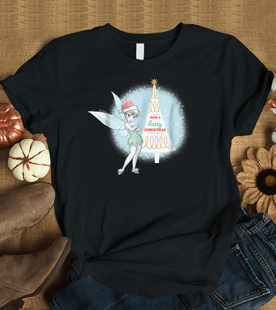 Disney Tinker Bell Have A Sassy Christmas Holiday T-Shirt