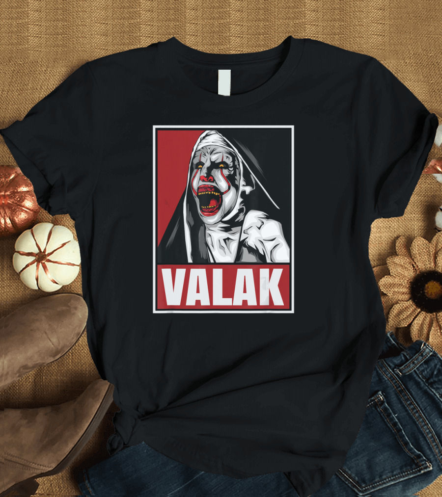 Scary Horror Valak Conjuring Nun Halloween Present T-Shirt