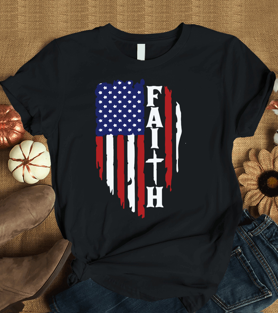 Faith American Flag USA T-Shirt