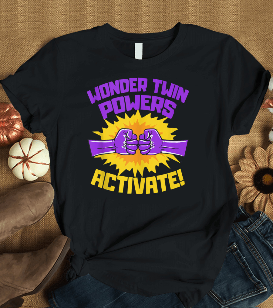 Wonder Twin Powers Activate Fist Bump Explosion T-Shirt
