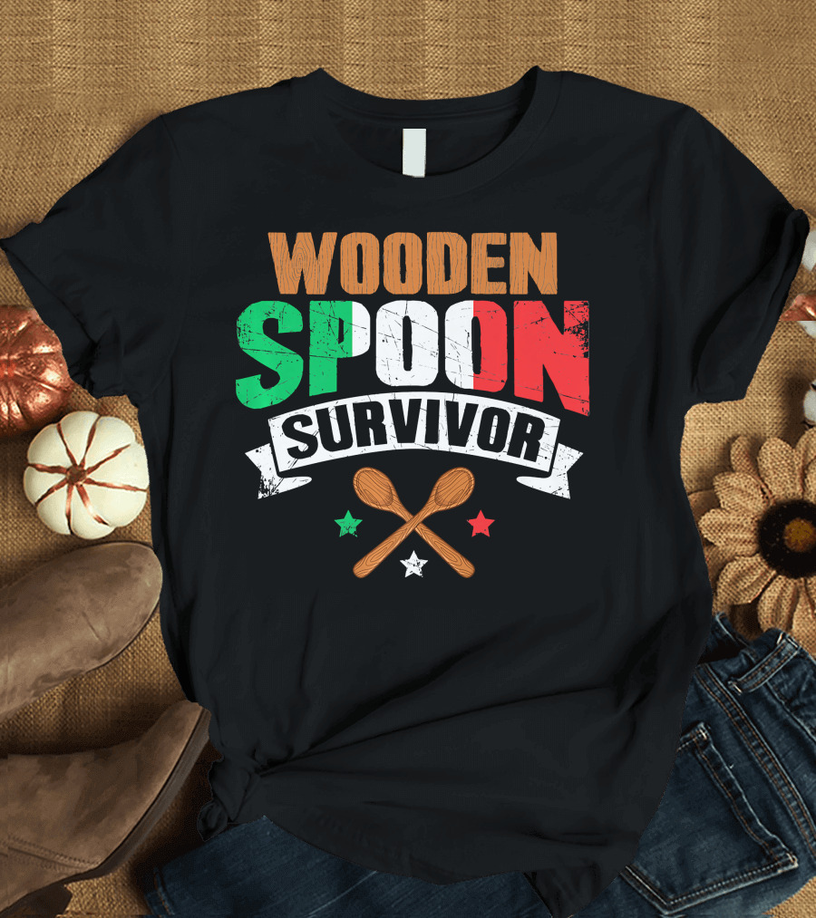 Wooden Spoon Survivor Italian Chef Kitchen Inspiration T-Shirt