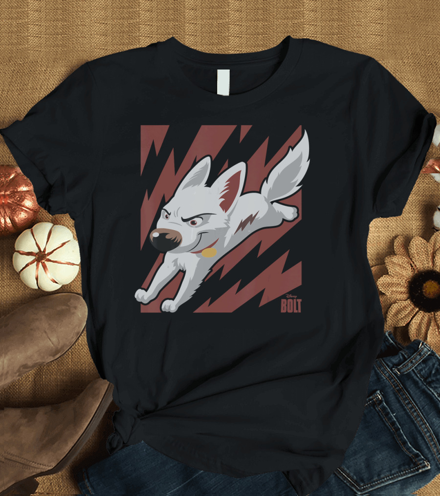 Disney Bolt the Super Dog Lightning Action Adventure T-Shirt