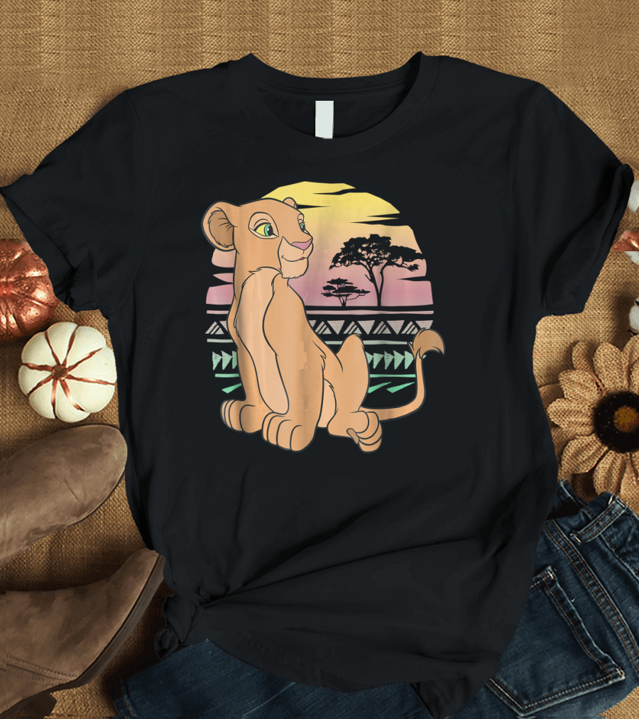 Disney The Lion King Nala 90s Sunset Scene T-Shirt