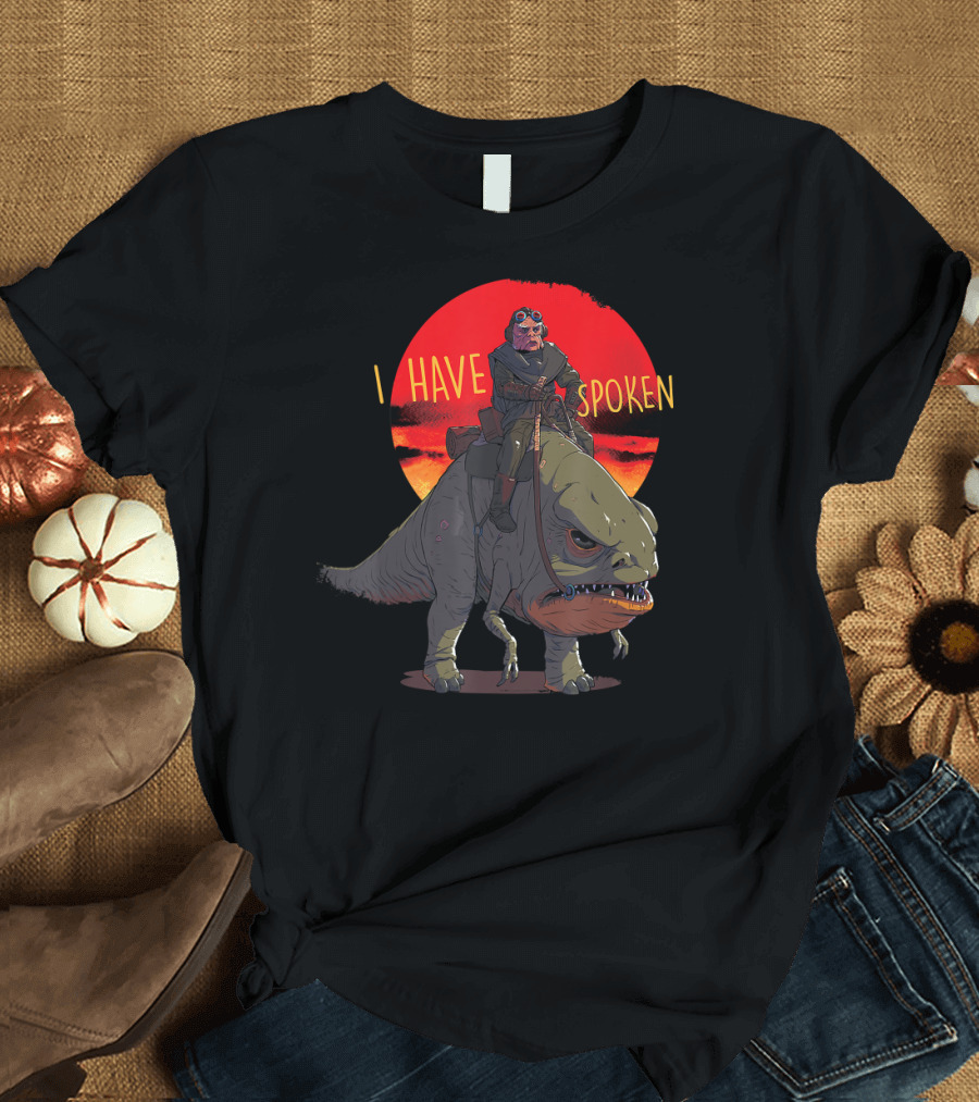 Star Wars The Mandalorian I Have Spoken Kuiil Riding Blurrg T-Shirt