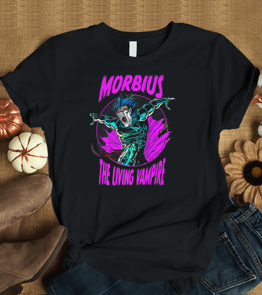 Marvel Morbius The Living Vampire Morbius Purple Hue T-Shirt