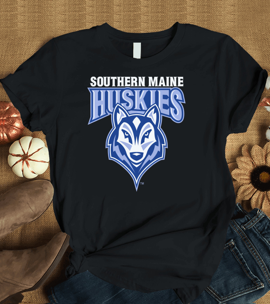 Southern Maine Huskies Logo NCAA University T-Shirt