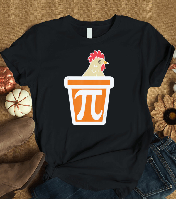 T-Shirt: Chicken in Pi Symbol Bucket T-Shirt Chicken in Pi Symbol Bucket T-Shirt