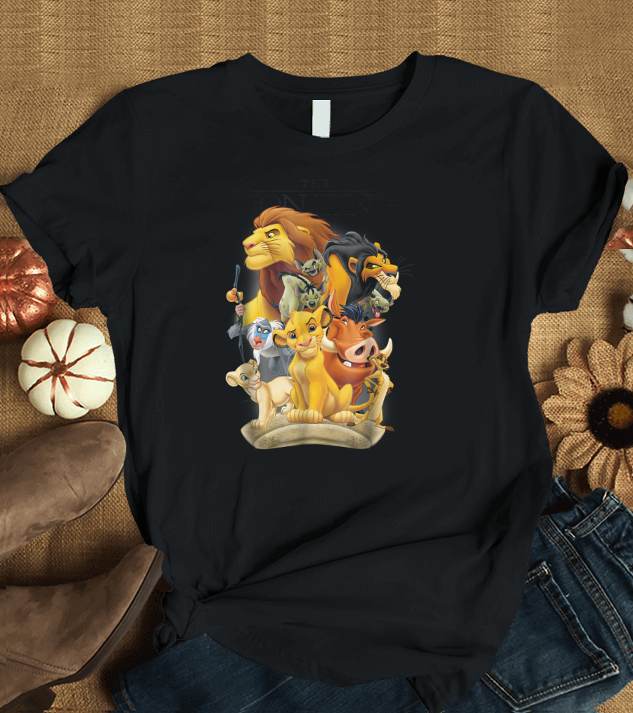 Lion King Simba Nala Timon Pumbaa Rafiki Scar Pride Land Characters T-Shirt