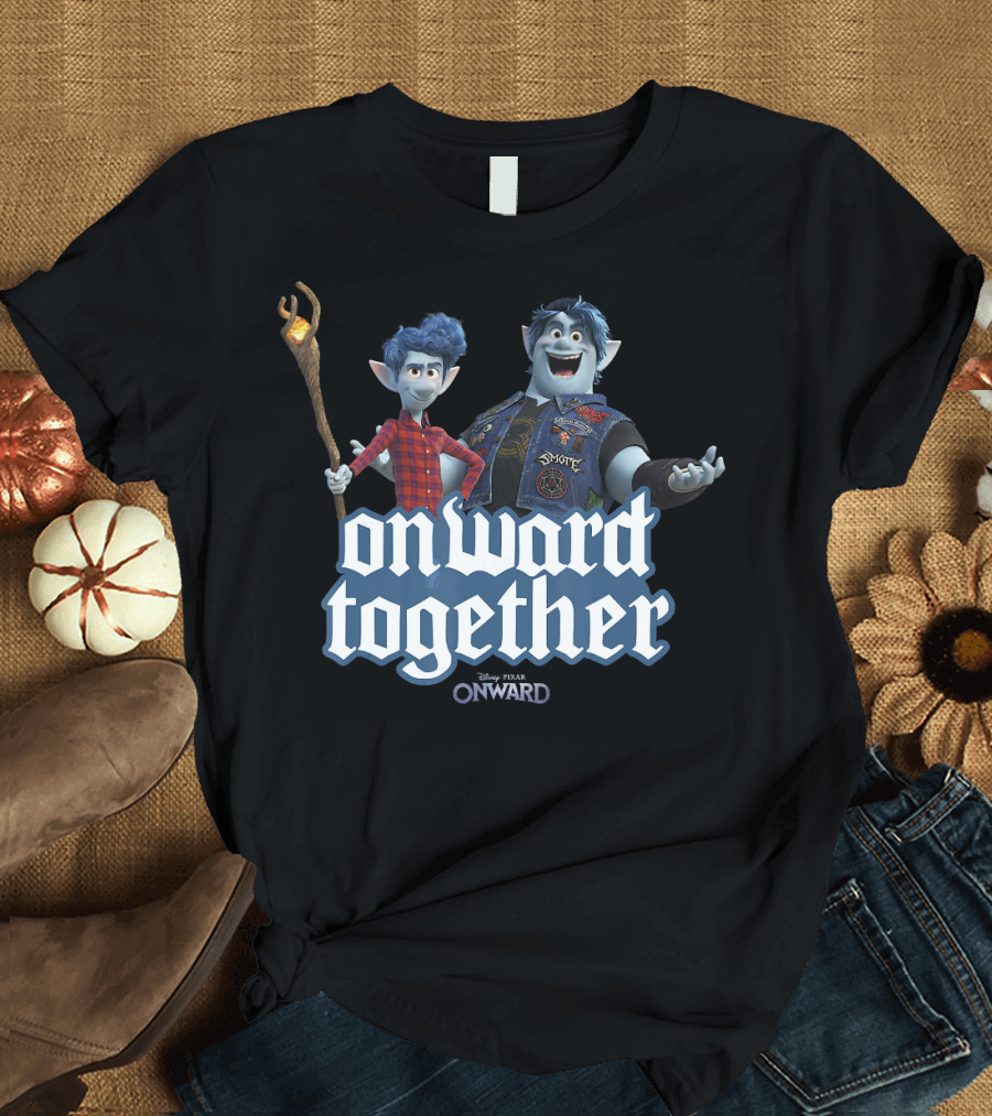 Disney Pixar Onward Barley Ian Onward Together Magic Staff Duo Adventure T-Shirt