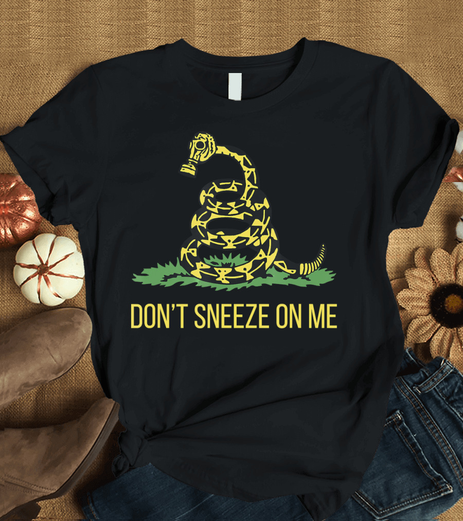 Don't Sneeze On Me Snake Gas Mask T-Shirt