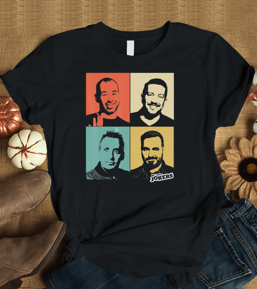 Impractical Jokers Colorful Pop Art Style Portraits T-Shirt