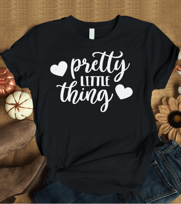 T-Shirt: Pretty Little Thing Hearts T-Shirt Pretty Little Thing Hearts T-Shirt