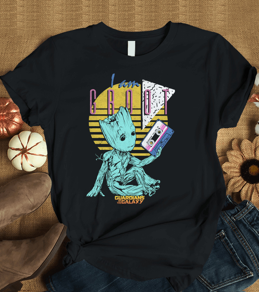 I Am Groot Guardians of the Galaxy Mixtape T-Shirt