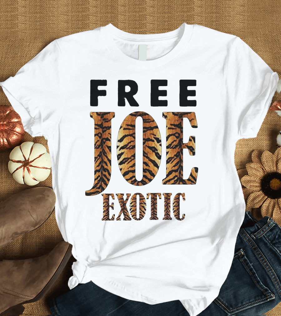 Free Joe Exotic Tiger Stripes T-Shirt