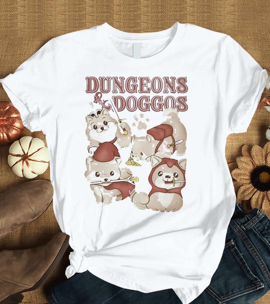 Dungeons and Doggos Adventure Pups T-Shirt