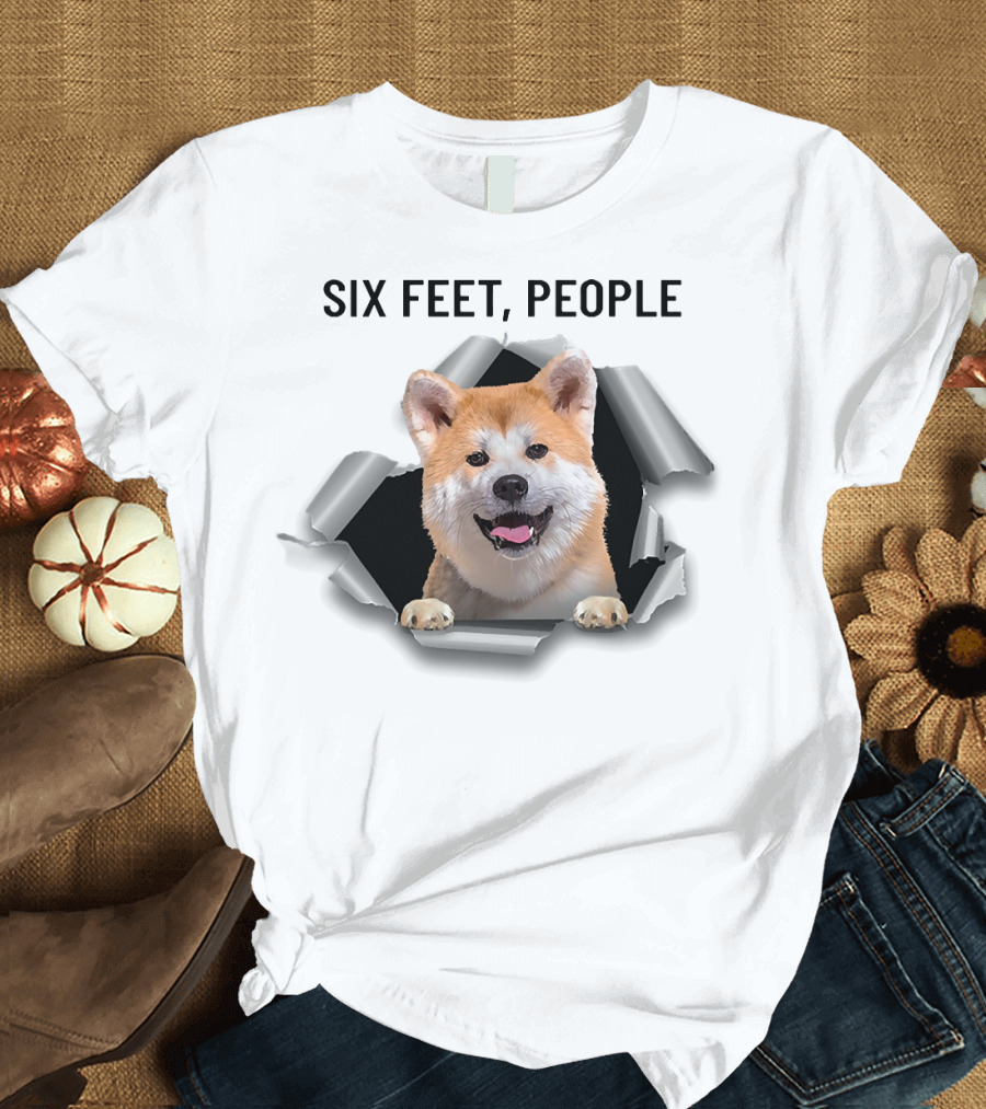 Six Feet People Akita Torn Ripper T-Shirt