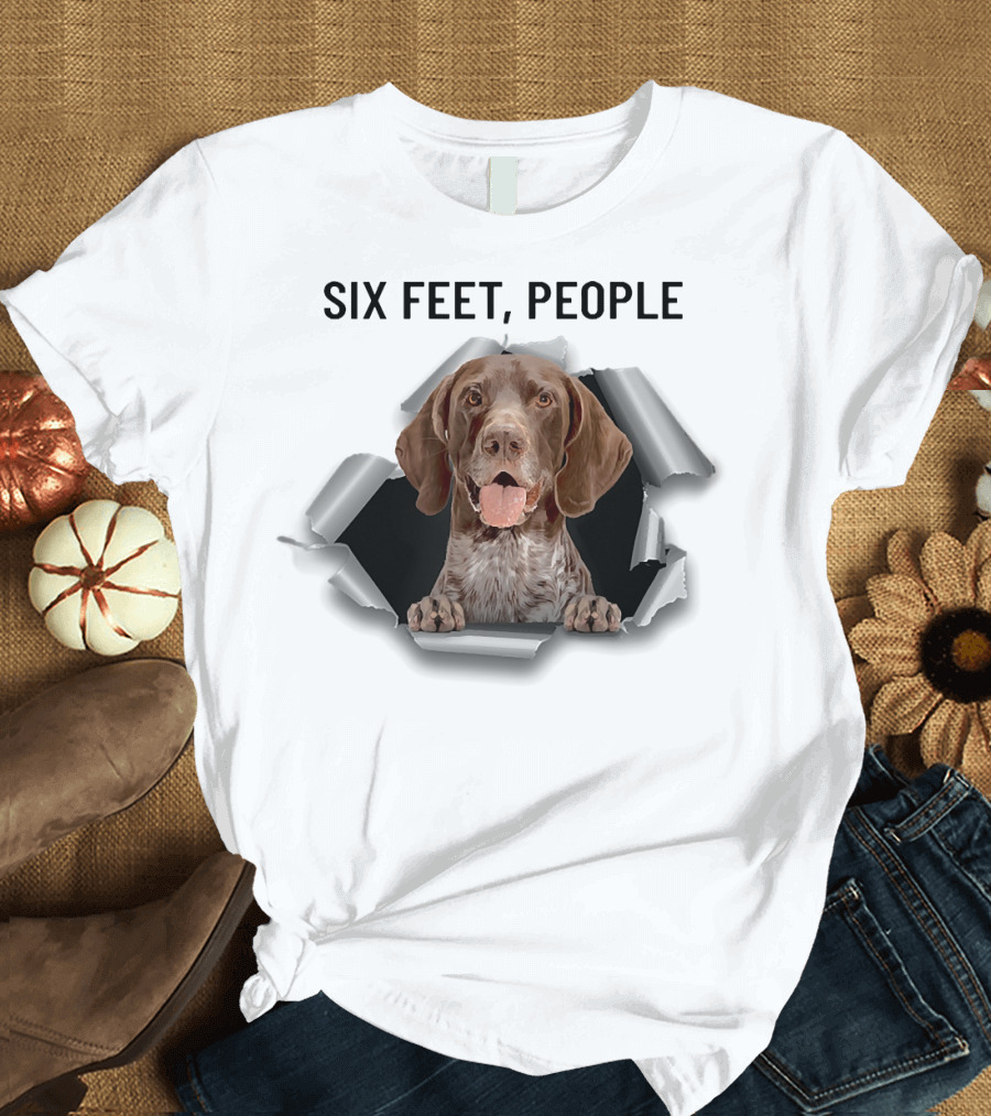 SIX FEET PEOPLE GERMAN SHEPHERD POINTER TORN RIPPER T-Shirt