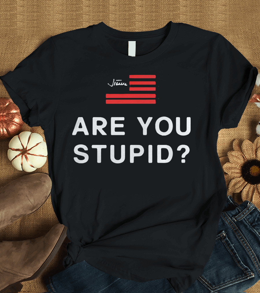 Judge Jeanine Are You Stupid Signature Red Stripes T-Shirt