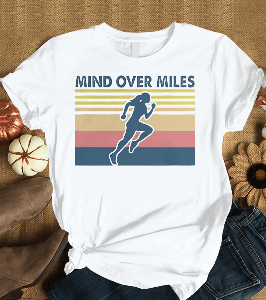 Mind Over Miles Retro Running T-Shirt