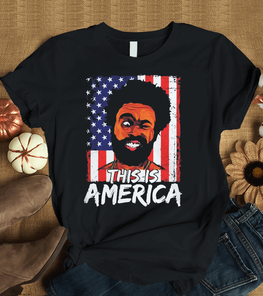 This Is America USA Flag Childish Gambino T-Shirt