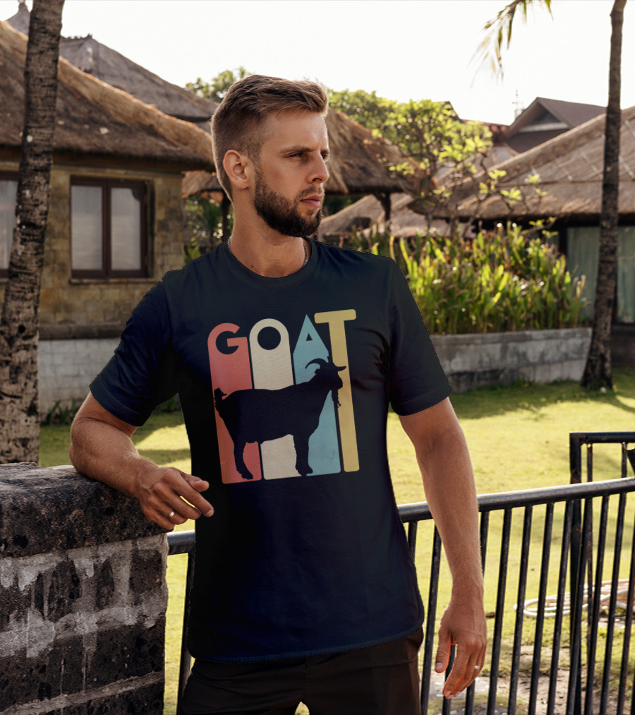 Retro Vintage Goat Animal Goats Lover T-Shirt