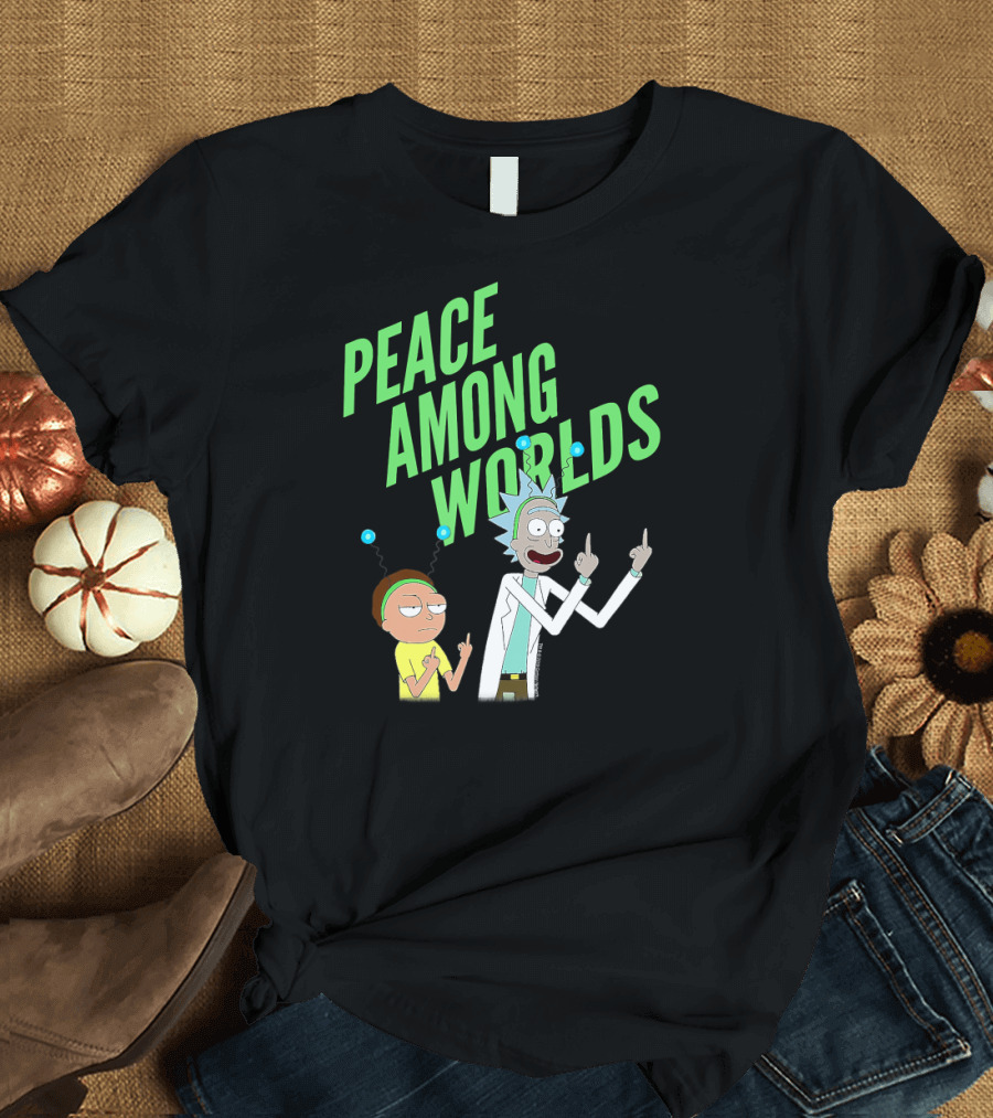 Peace Among Worlds Rick and Morty Portal T-Shirt