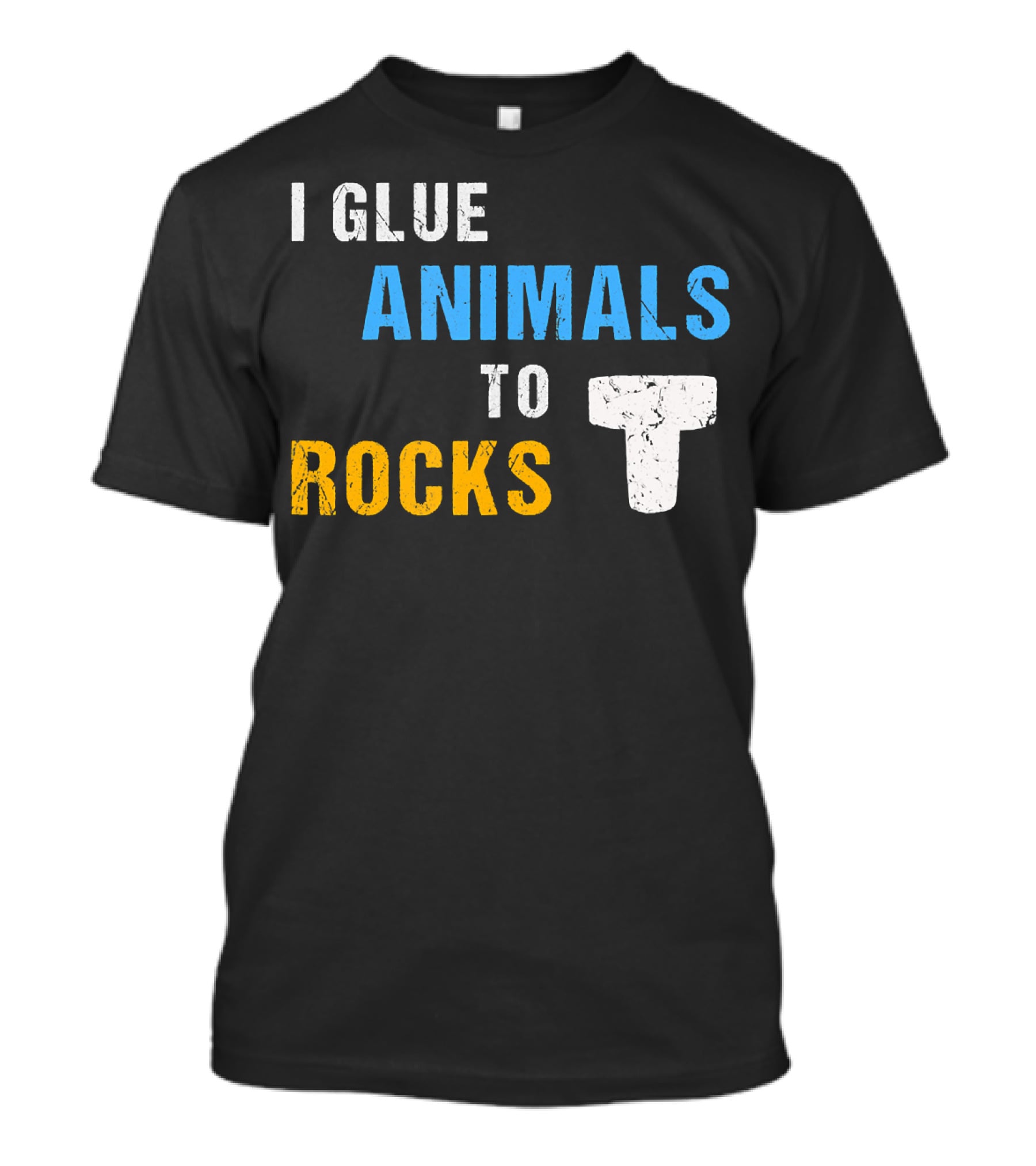 I Glue Animals To Rocks Saltwater Aquarium Fish Tank T-Shirt