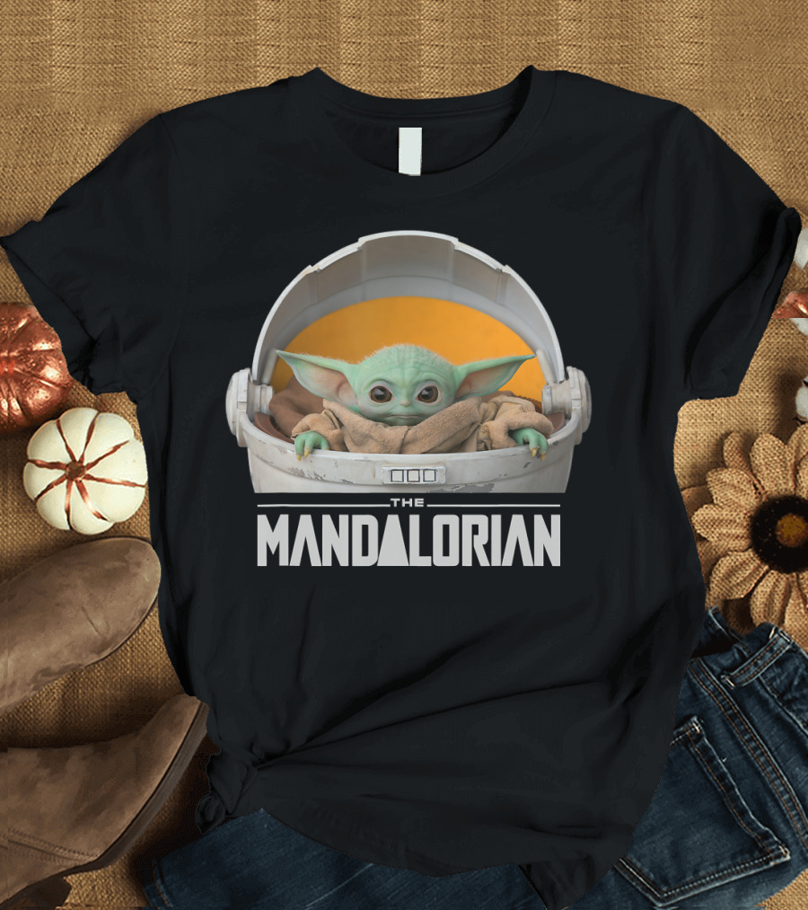 Star Wars The Mandalorian The Child in Floating Pod Iconic Character T-Shirt