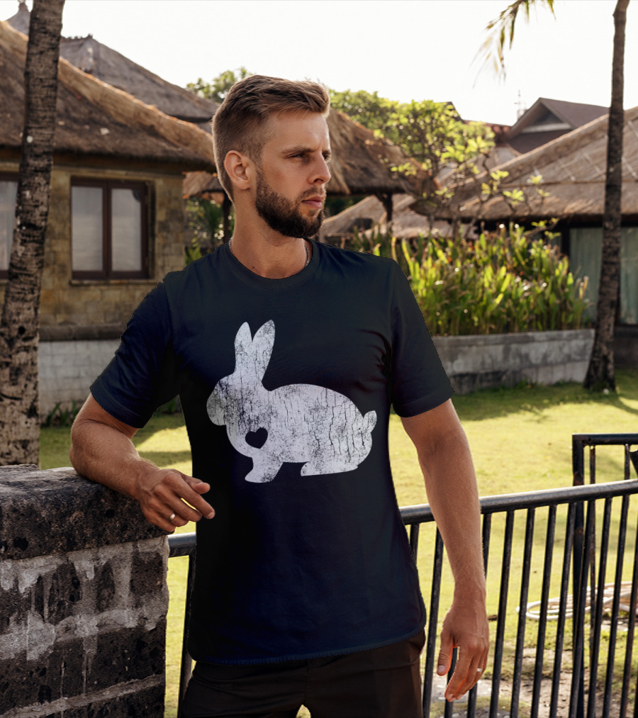 Love Heart Bunny Rabbit Lover Animal Pet Owner Easter T-Shirt