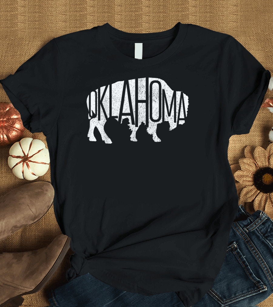 Oklahoma Bison American Buffalo National Park Iconic T-Shirt