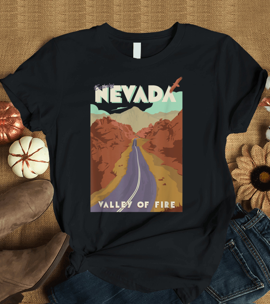 Entering Nevada Valley of Fire Scenic Road Adventure T-Shirt