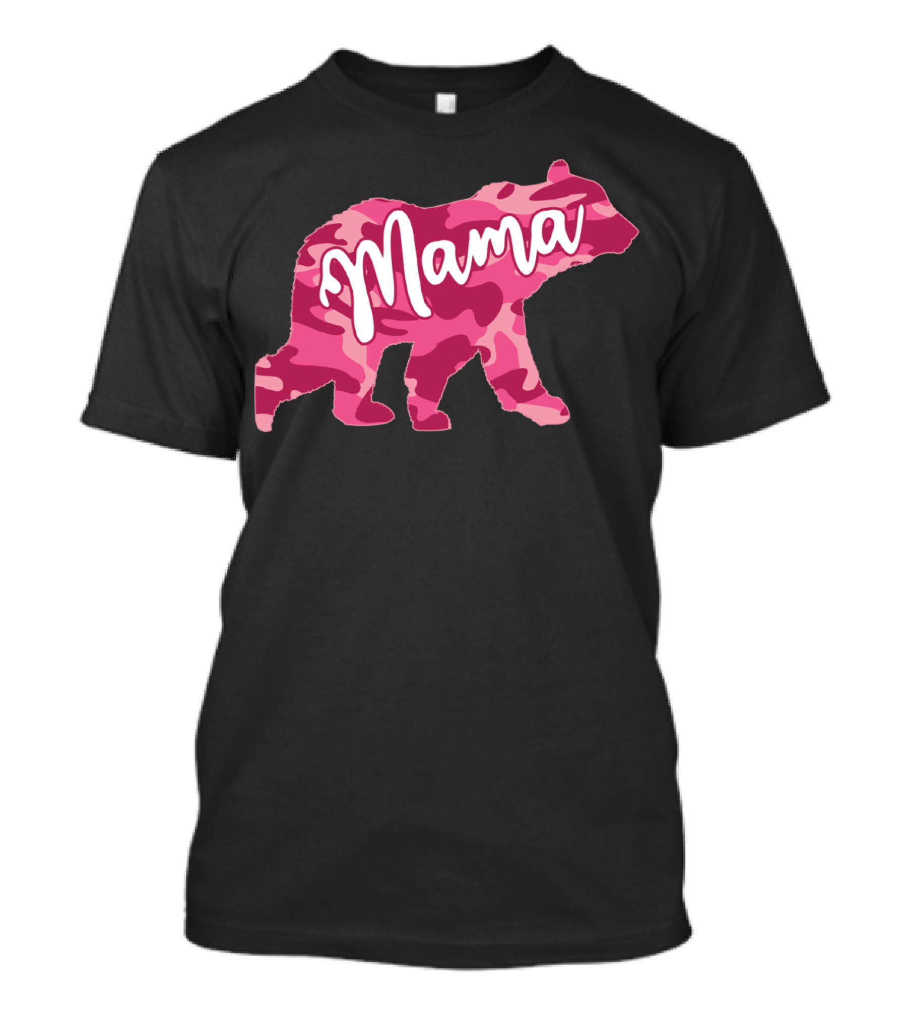 Mama Bear Pink Camouflage Camo T-Shirt