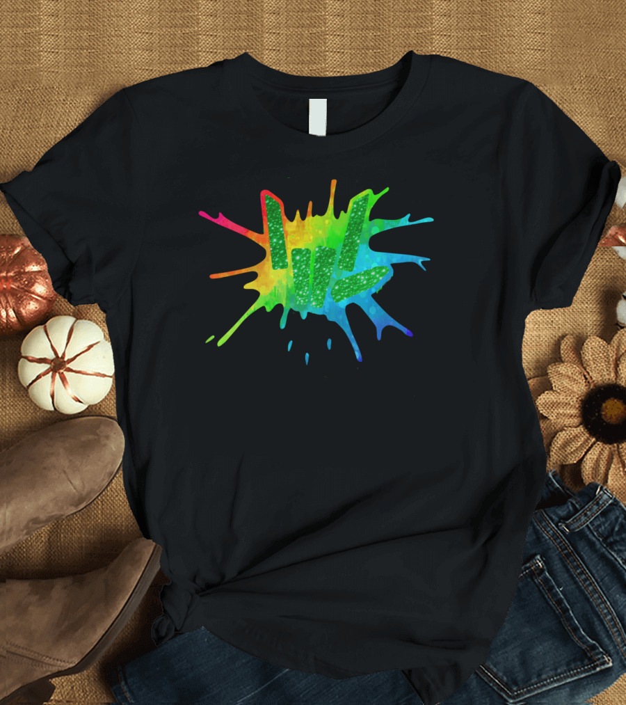 Love Youth and Beautiful Rainbow Paint Splash T-Shirt