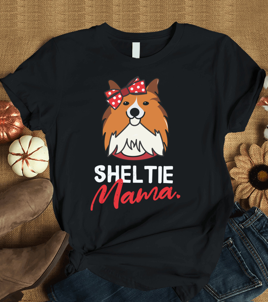Sheltie Mama Shetland Sheepdog Mom T-Shirt