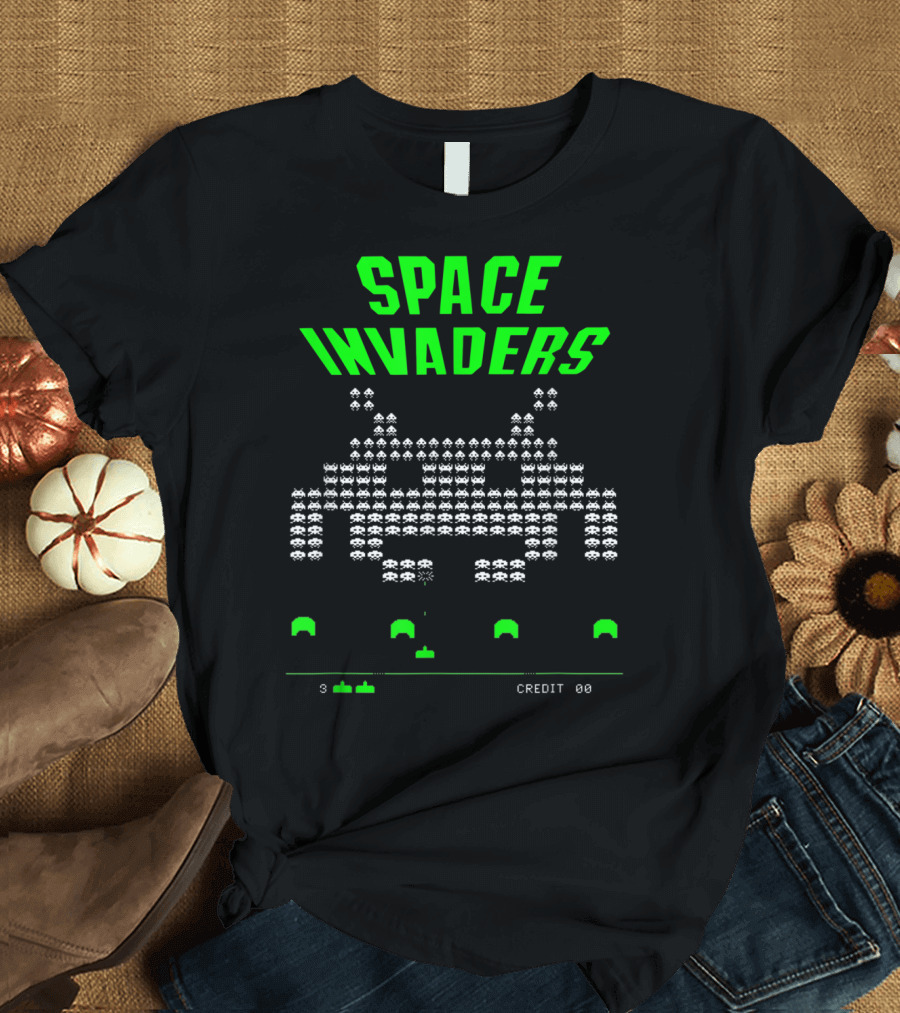 Space Invaders Video Game Over Arcade Classic T-Shirt