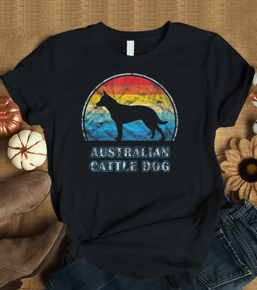 Australian Cattle Dog Retro Vintage T-Shirt