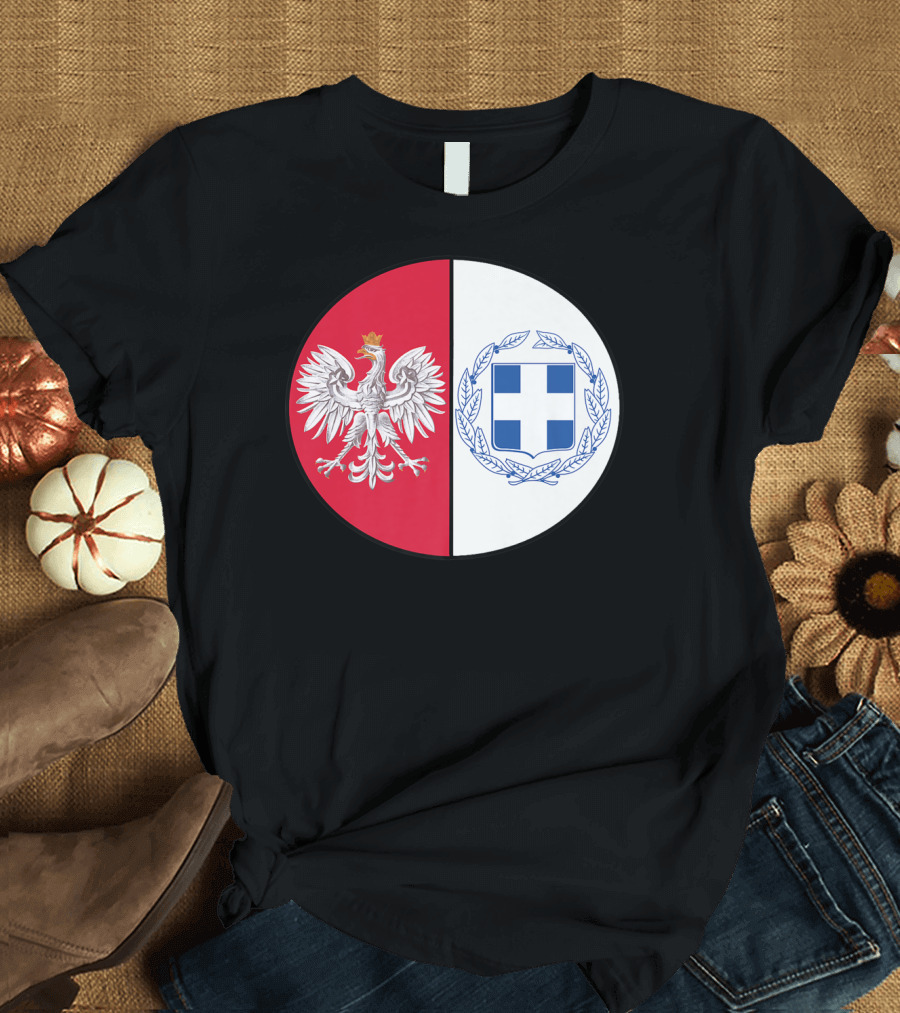 Poland White Eagle Greece National Emblems T-Shirt