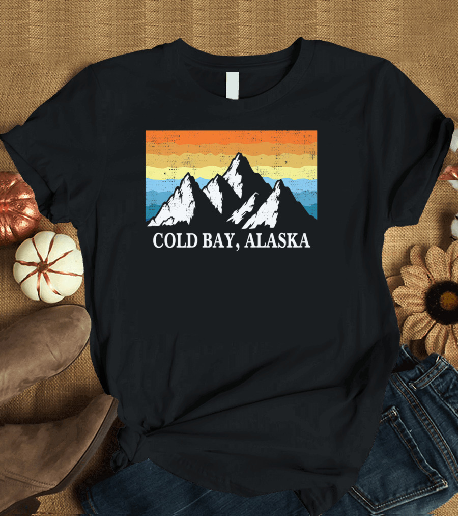 Cold Bay Alaska Retro Mountain Hiking Adventure T-Shirt