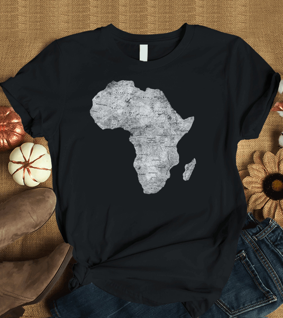 Africa Map African Black Pride Continent Nations T-Shirt