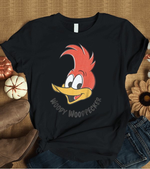 T-Shirt: Woody Woodpecker Classic Smile Kids Nostalgic Cartoon Character T-Shirt Woody Woodpecker Classic Smile Kids Nostalgic Cartoon Character T-Shirt