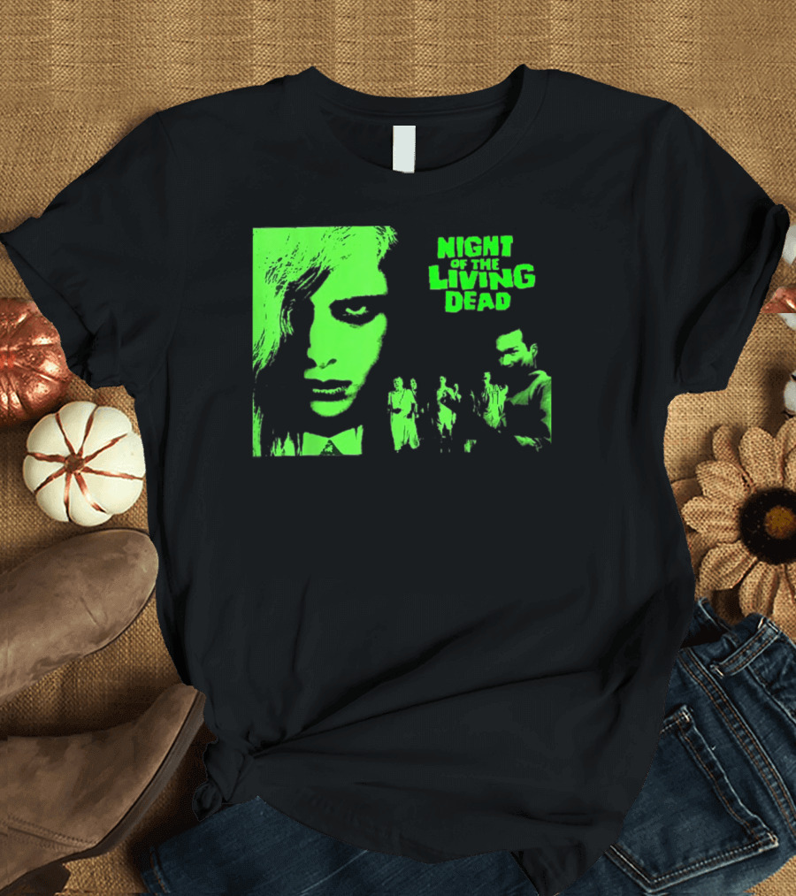 Night Of The Living Dead Vintage Classic Zombie Horror Movie T-Shirt