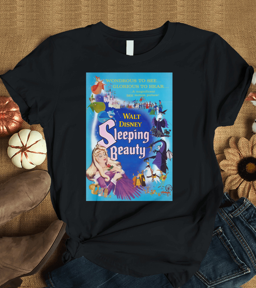 Walt Disney Sleeping Beauty Wondrous to See Glorious to Hear Motion Picture T-Shirt