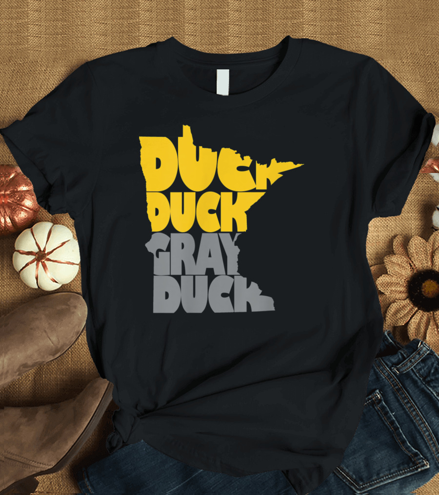 Duck Duck Gray Duck Minnesota Map T-Shirt