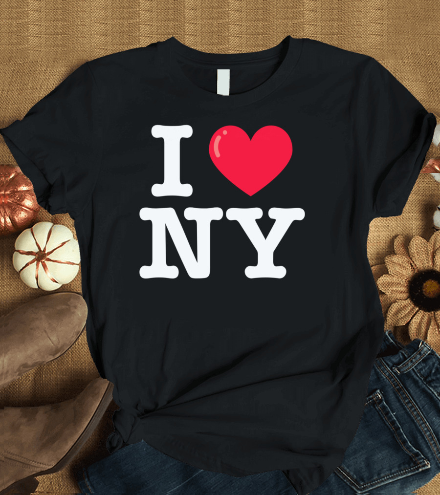I Heart NY Classic Typewriter Font T-Shirt