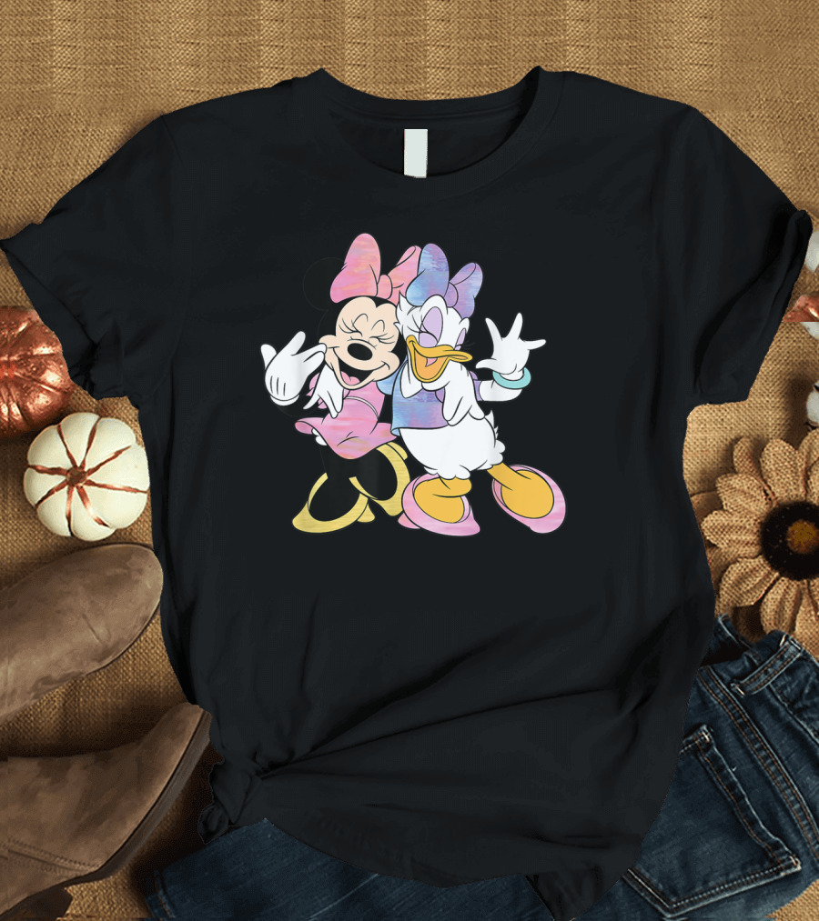 Disney Minnie Mouse Daisy Duck Best Friends Vibrant Pastel T-Shirt
