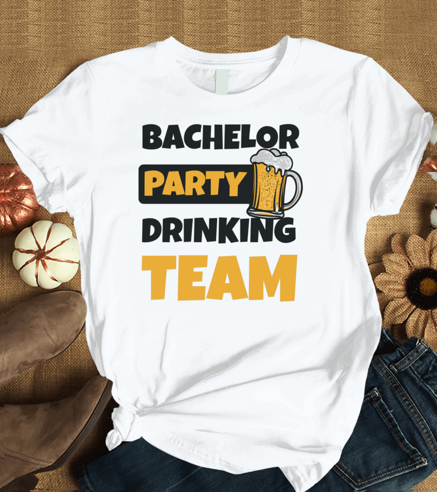 Bachelor Party Drinking Team Beer Mug Fun T-Shirt