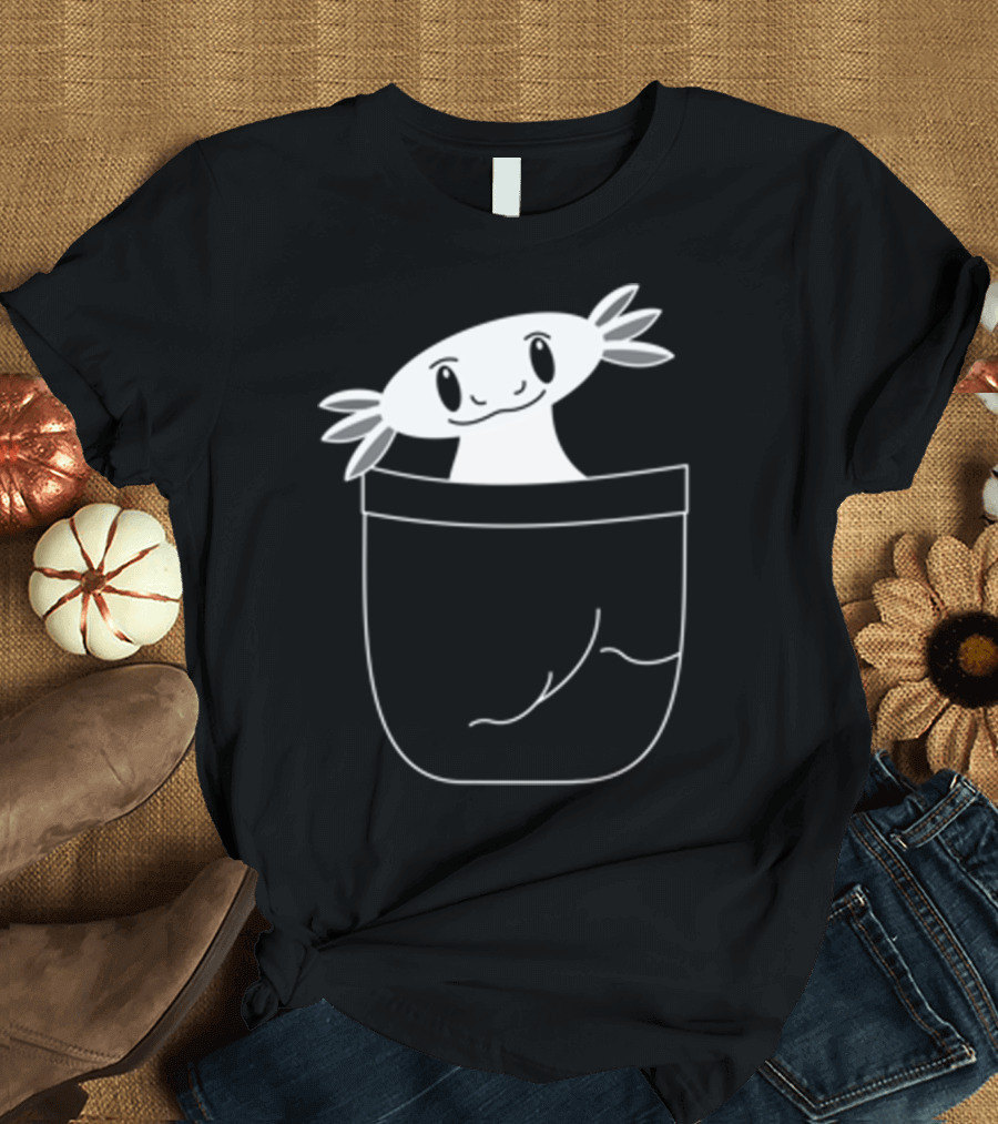 Axolotl In The Pocket Cute Mexican Salamander T-Shirt